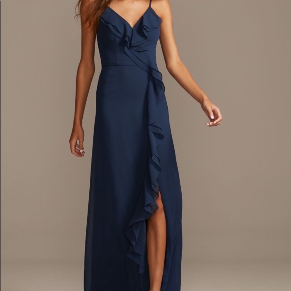 David’s Bridal Navy Dress NWT
